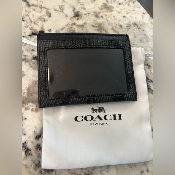Black Coach Cardholder - Picture 2 of 3